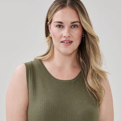 Joe Fresh Women+ Pointelle Tank 1 ea, $25.00/1ea