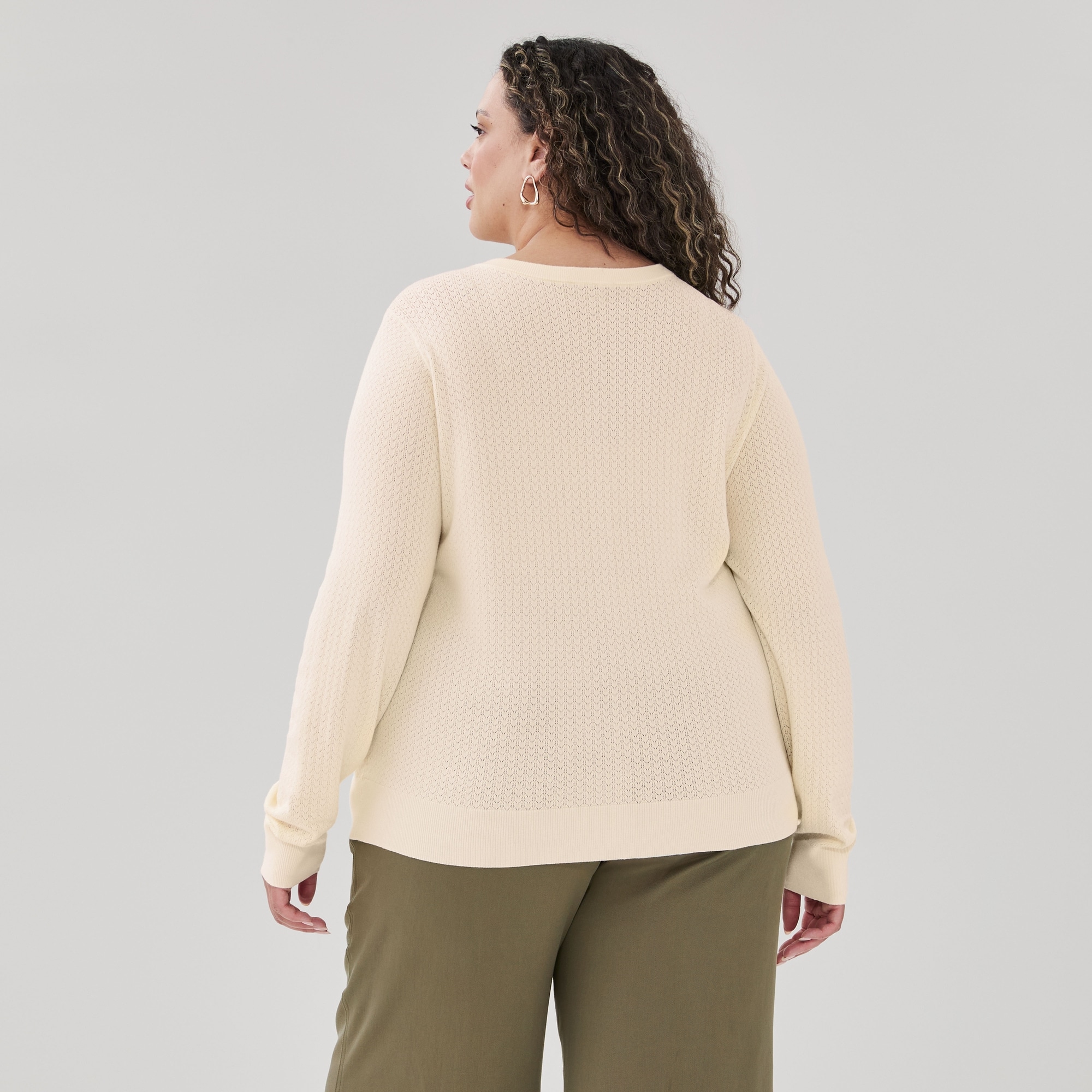 Cardigan en mailles pointelle Femmes+