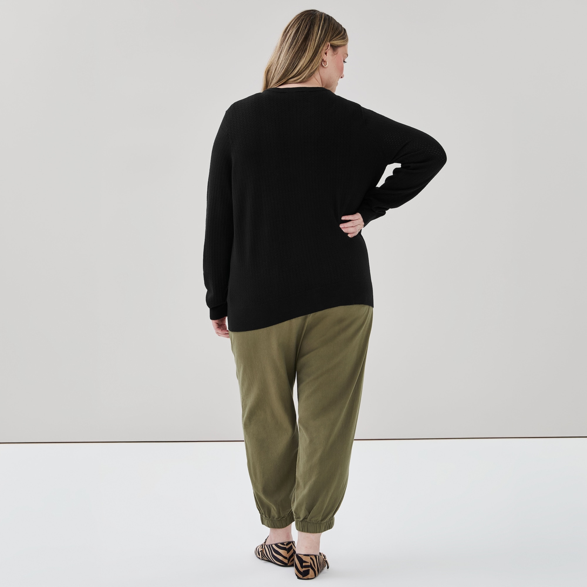 Women+ Pointelle Cardigan