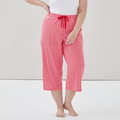 Pantalon de nuit court imprimé Femmes+ - Rouge