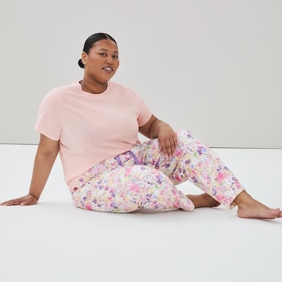Women+ Printed Sleep Jogger - Yellow