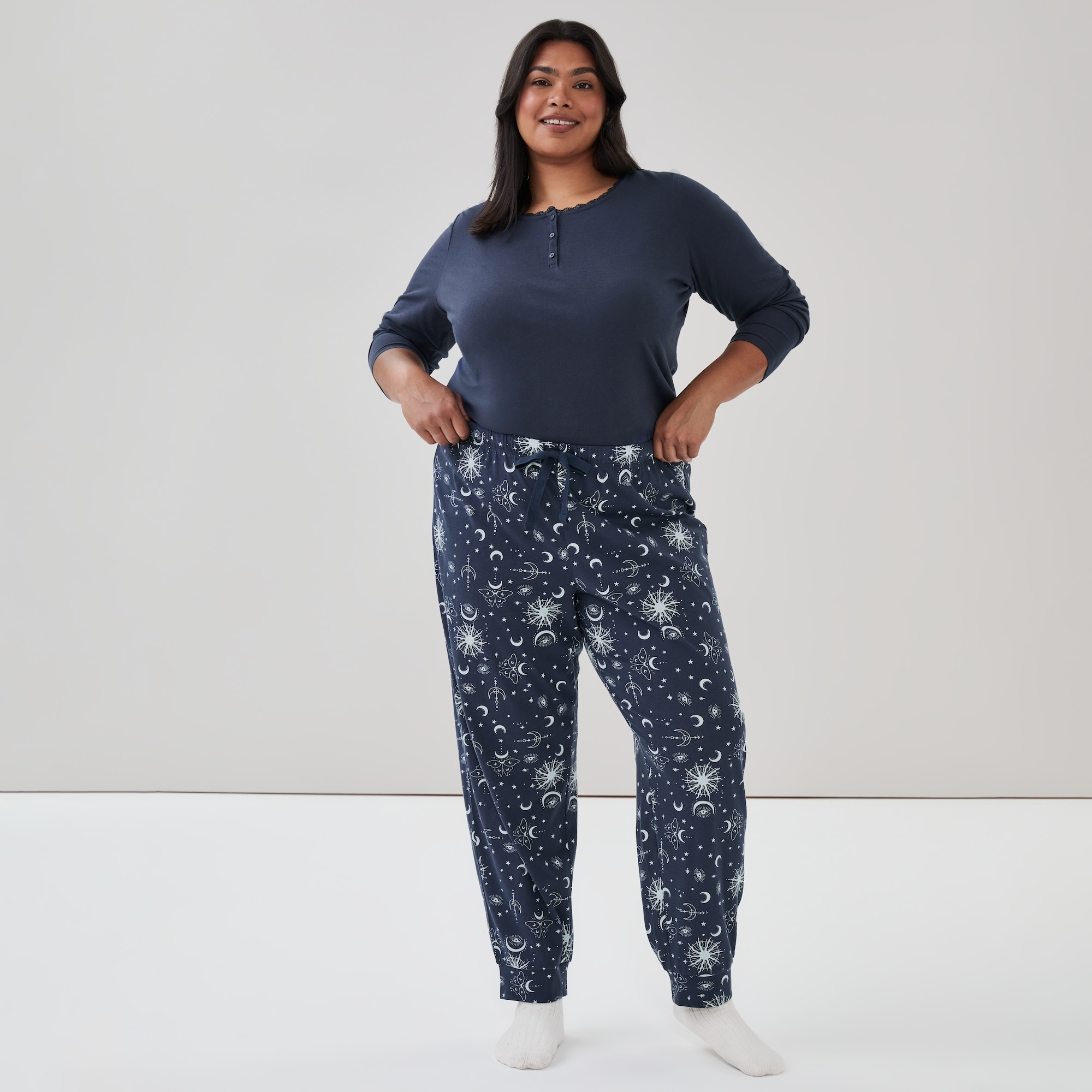 Women+ Printed Sleep Jogger