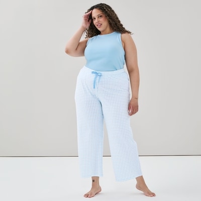 Pantalon de nuit imprimé Femmes+ - BLEU PASTEL