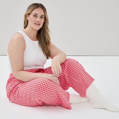 Women+ Printed Sleep Pant - Red