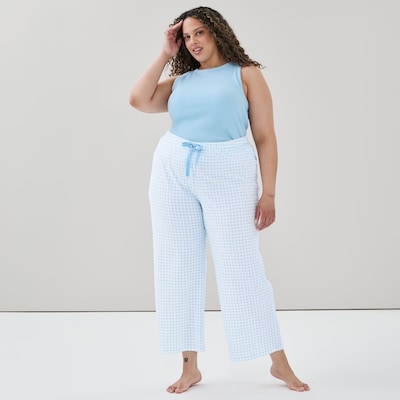 Pantalon de nuit imprimé Femmes+ - BLEU PASTEL