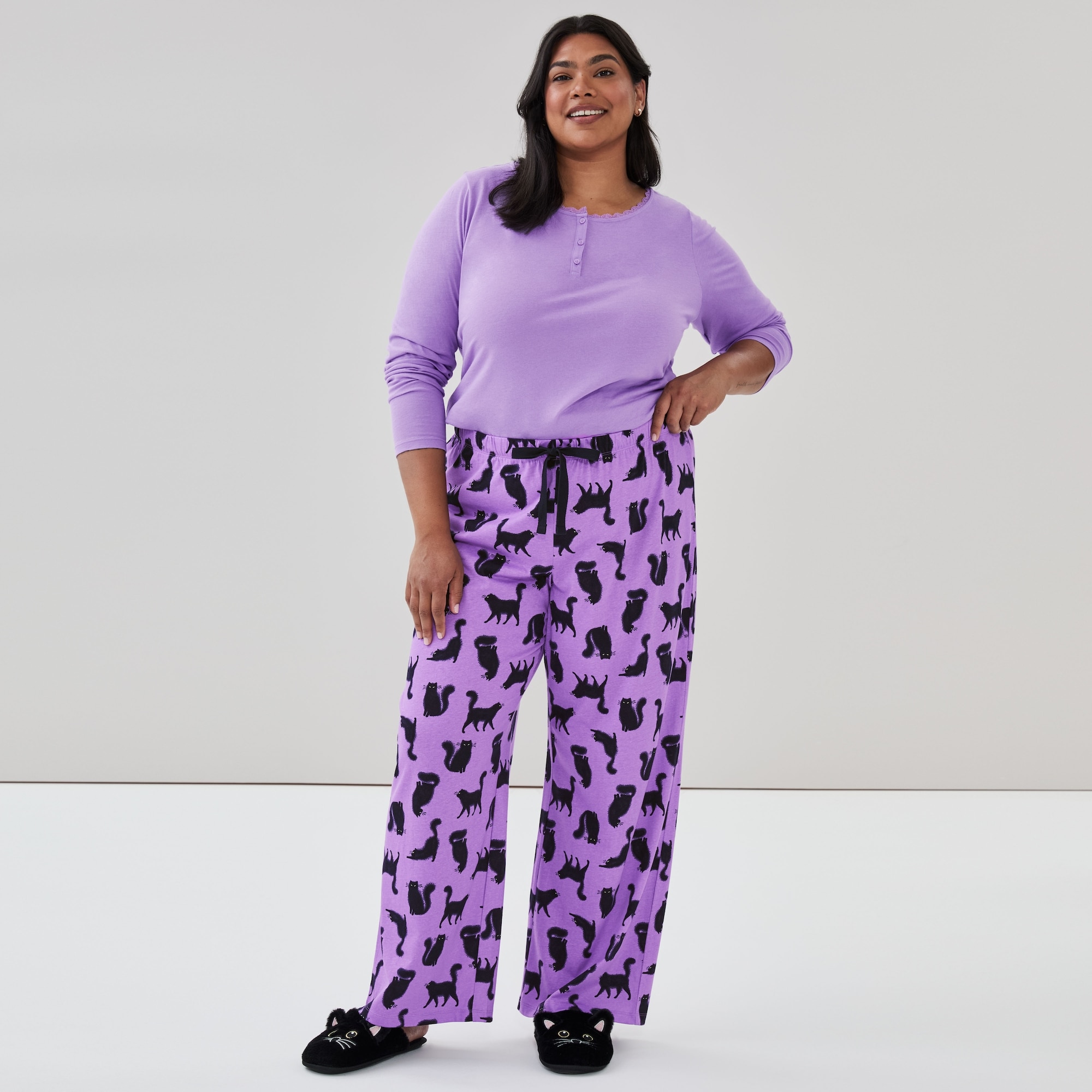 Pantalon de nuit imprimé Femmes+