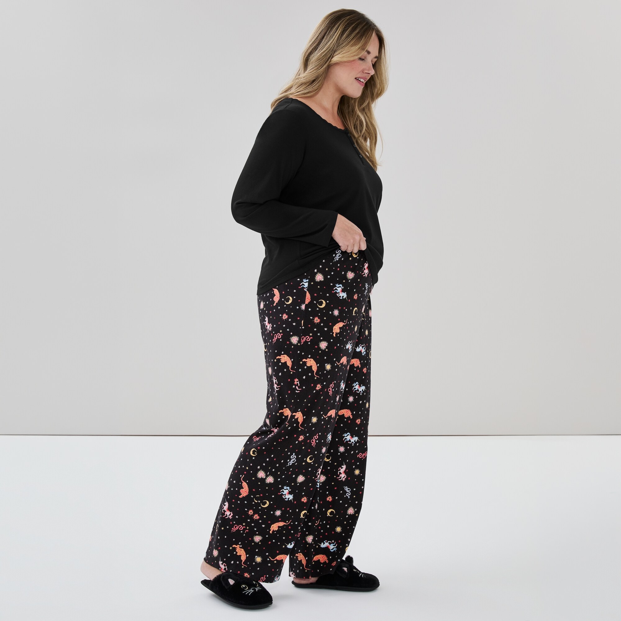 Pantalon de nuit imprimé Femmes+