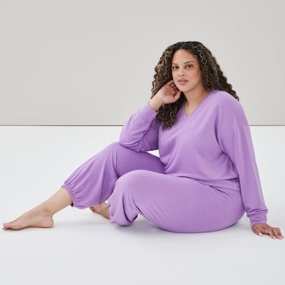 Women+ Fleece Lounge Jogger - Purple