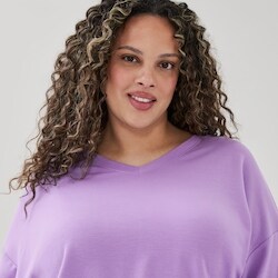 Joe Fresh Women+ V-Neck Lounge Sweatshirt - 1 ea | Dominion Stores