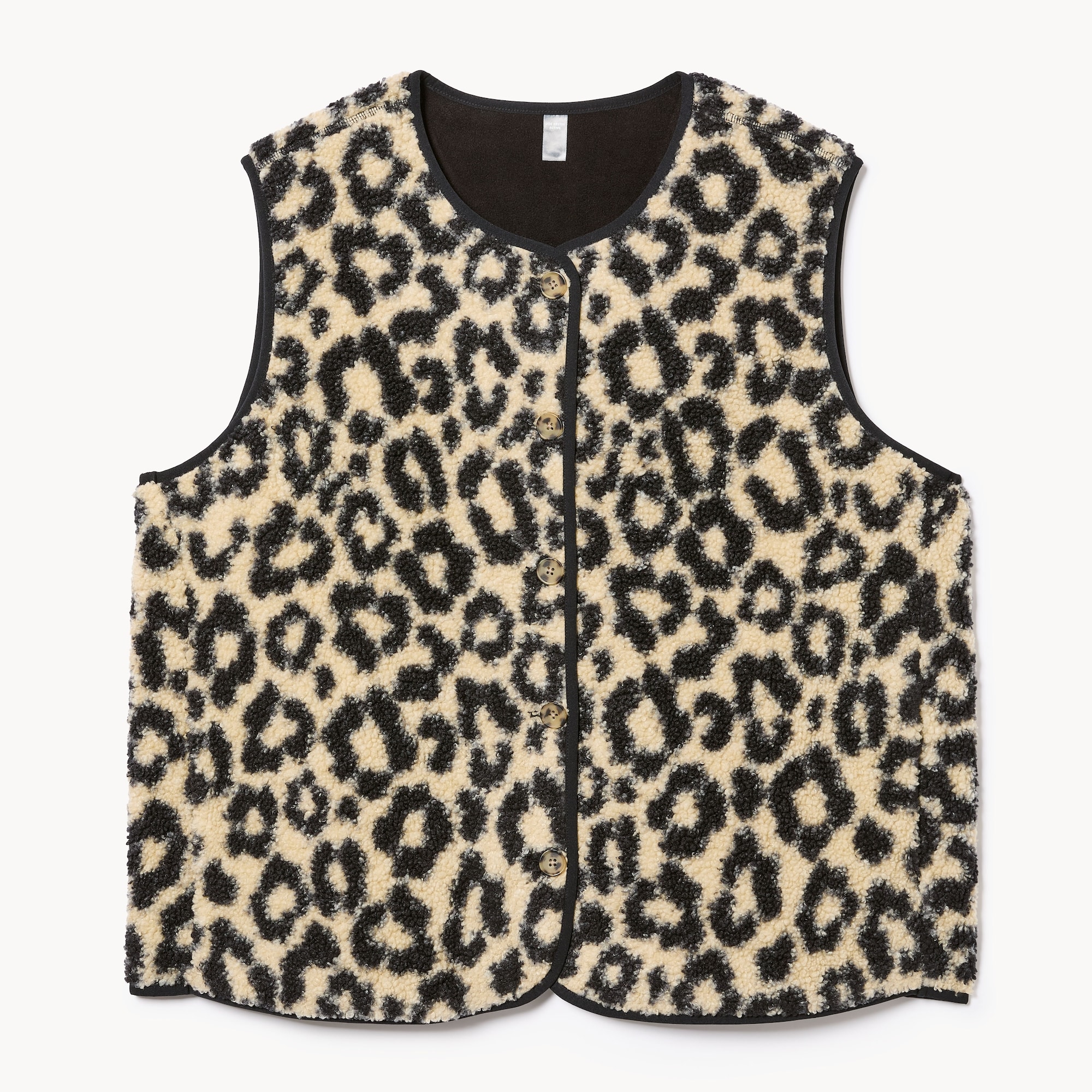 Women+ Active Teddy Fleece Printed Vest