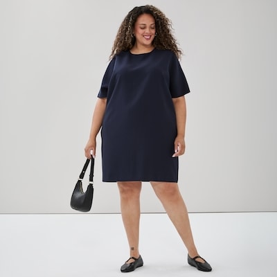 Women+ Dolman Sleeve Mini Dress - Navy