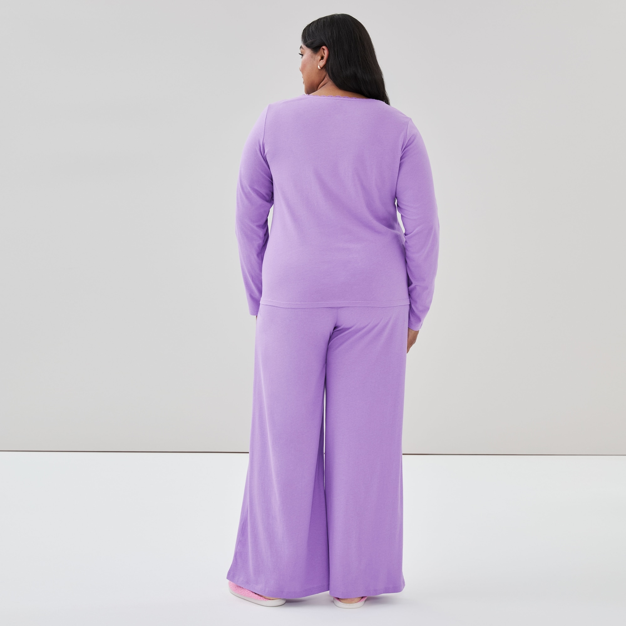 Haut de nuit à col boutonné Femmes+