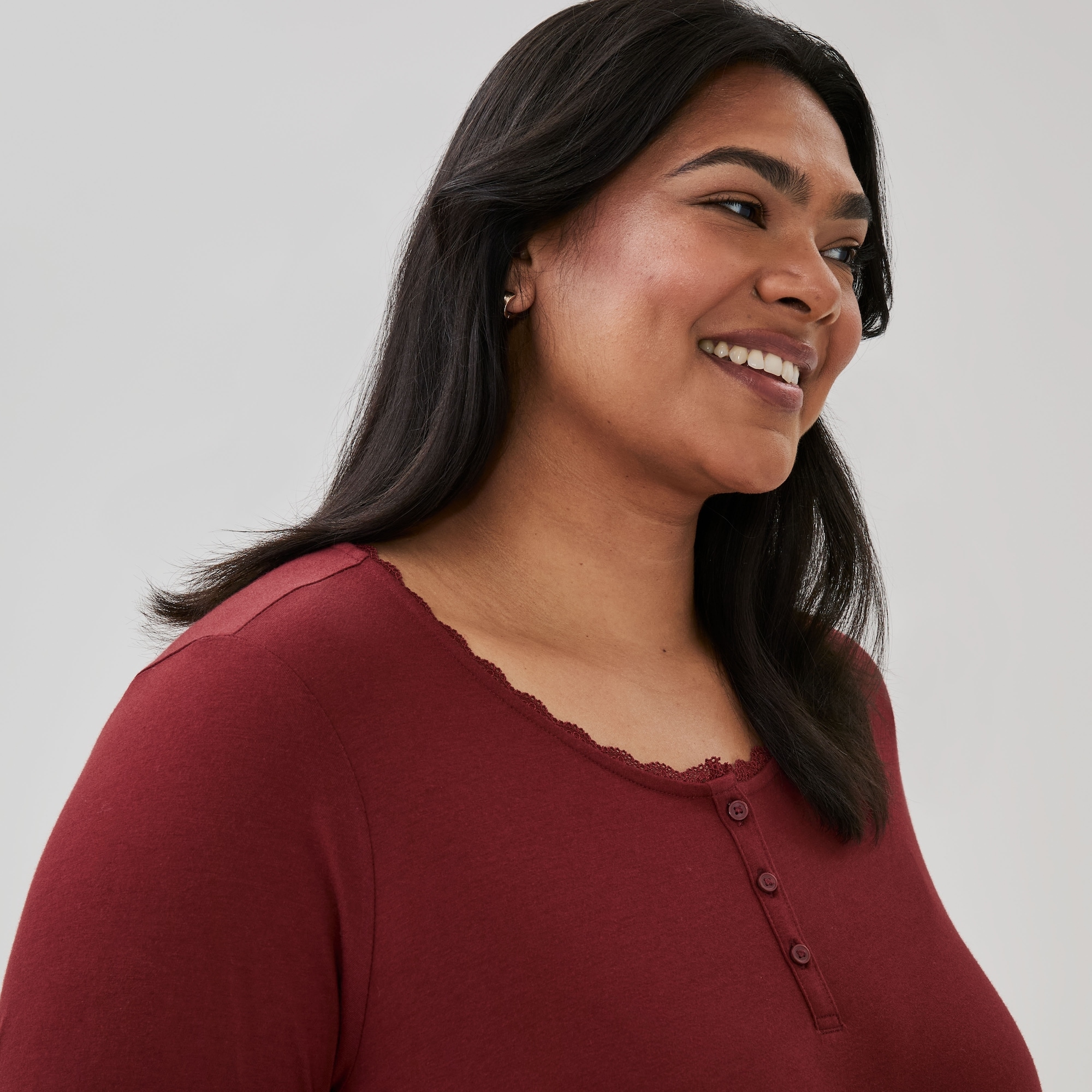 Women+ Henley Sleep Top