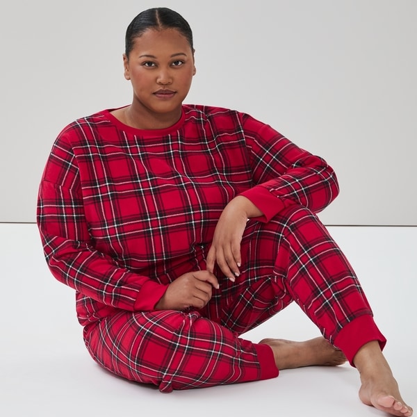 Joe Fresh Women+ Microfleece Holiday Sleep Set 1 ea, $35.00/1ea