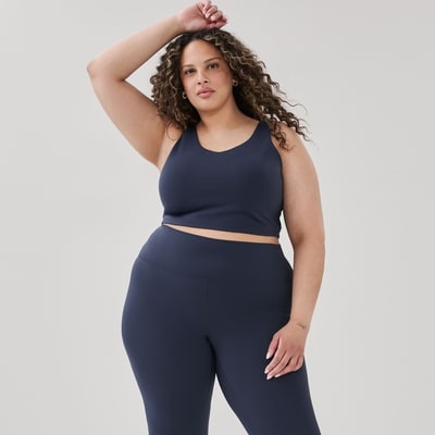 Cami sport courte Femmes+ - Marine