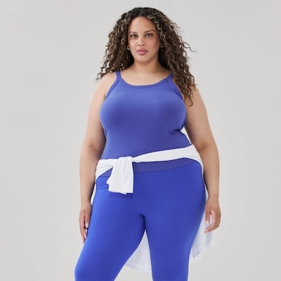 Cami sport côtelée Femmes+ - Bleu Vif