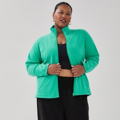 Women+ Active Microfleece Jacket - Bright Green