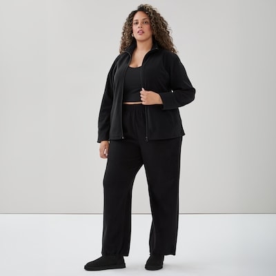 Women+ Active Microfleece Jacket - Black