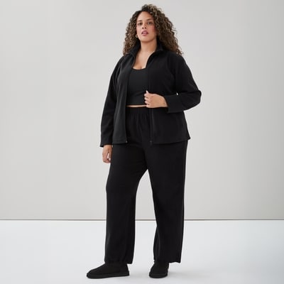 Women+ Active Microfleece Jacket - Black