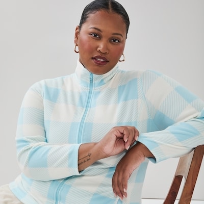 Women+ Active Microfleece Jacket - Light Blue