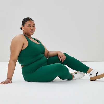 Legging sport 7/8 équilibre Femmes+ - Vert Foncé