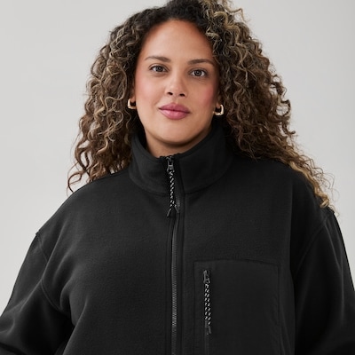Women+ Active Polar Fleece Jacket - Black