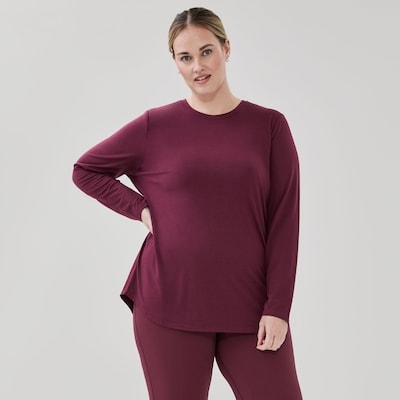 Women+ Active Long Sleeve Top - Maroon