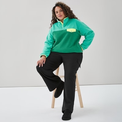Women+ Active Polar Fleece Pullover - Green