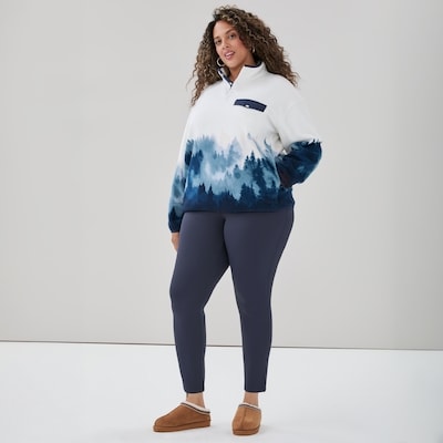 Chandail sport en tissu polaire Femmes+ - Blanc