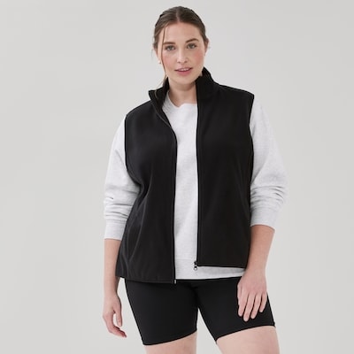 Women+ Microfleece Vest - Black