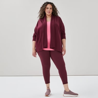 Women+ Active Cardigan - Maroon