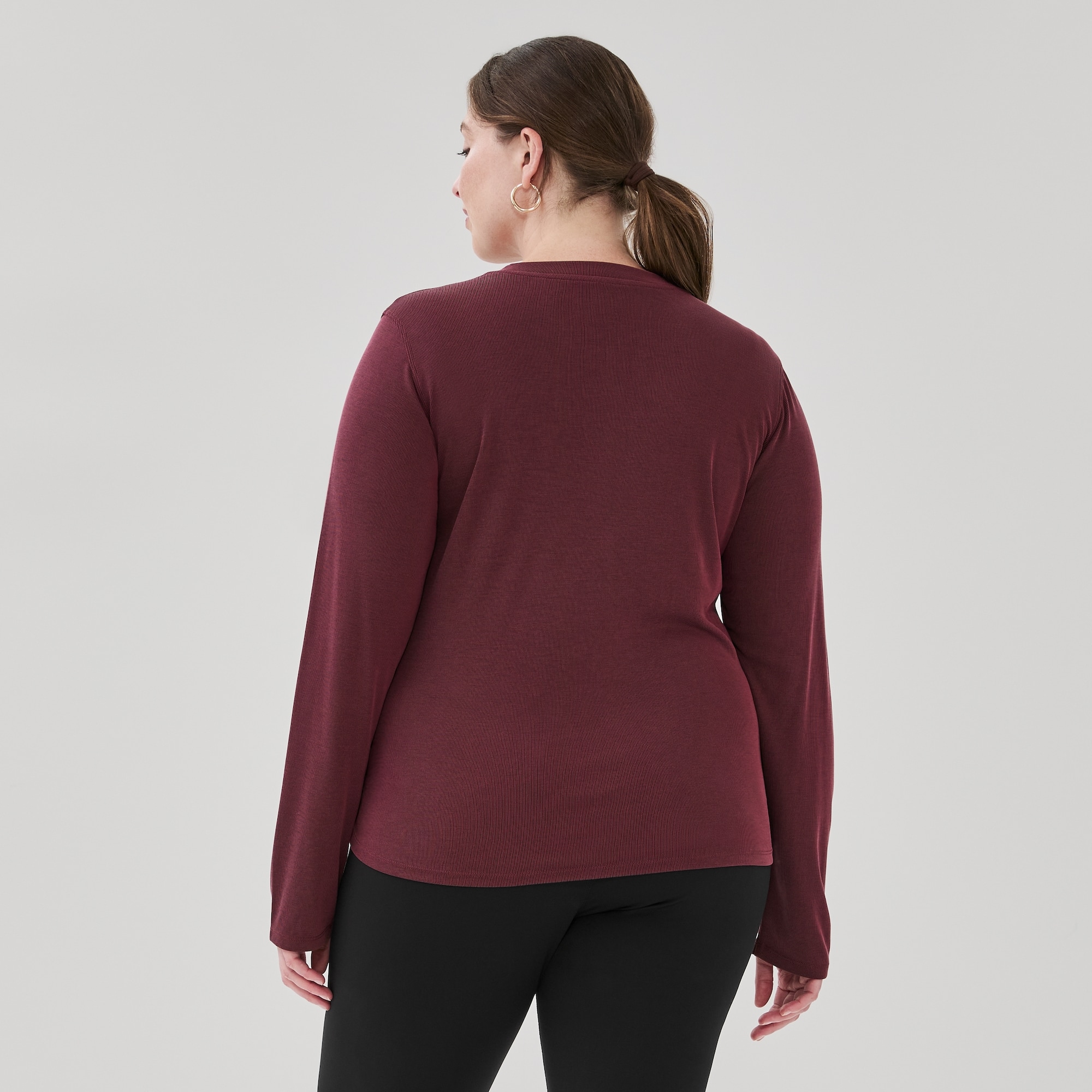 Women+ Active SoftWash Henley Long Sleeve Top