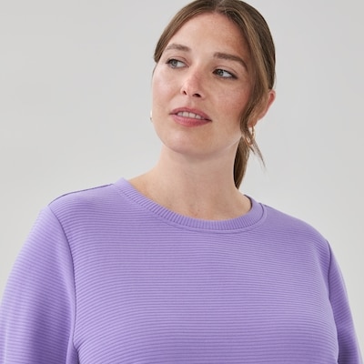 Haut sport à manches longues Femmes+ - Pourpre