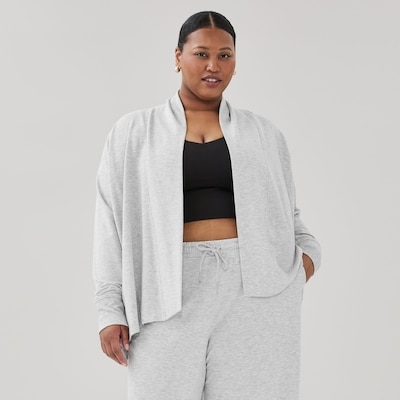 Women+ Active Cardigan - Grey Mix