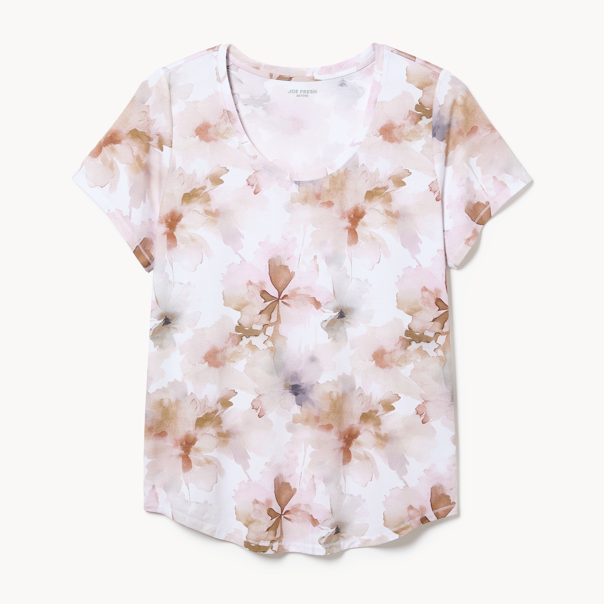 Women+ Active Printed Scoop Neck T-Shirt