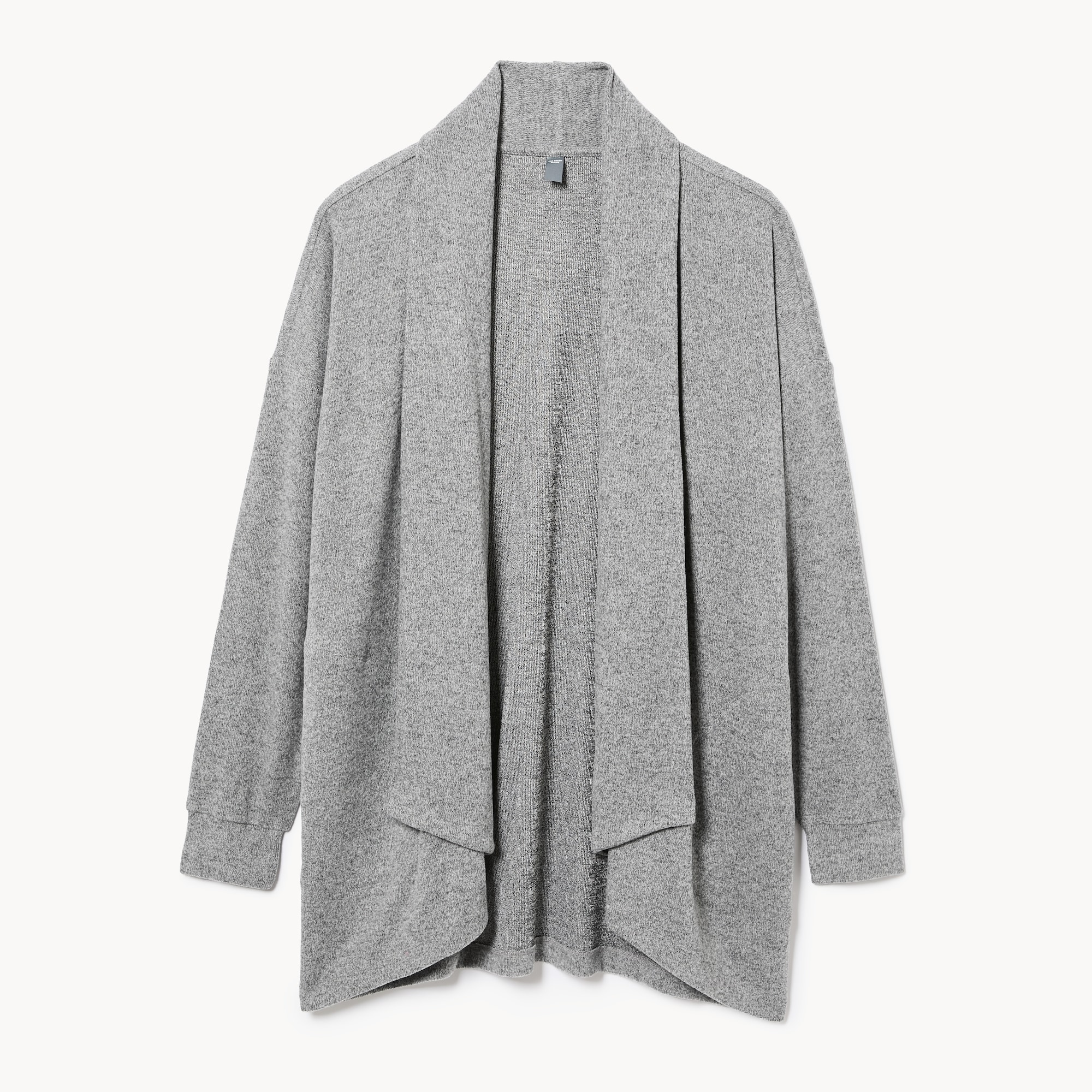 Women+ Active Open Front Cardigan in Dark Grey Mix from Joe Fresh