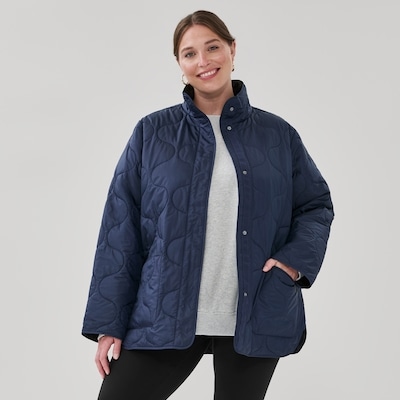 Women+ Reversible Quilted Jacket - Navy