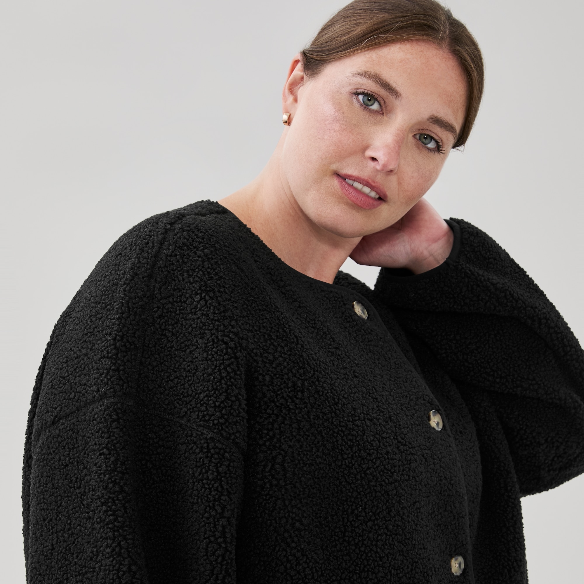 Veste en molleton effet peau de mouton Femmes+