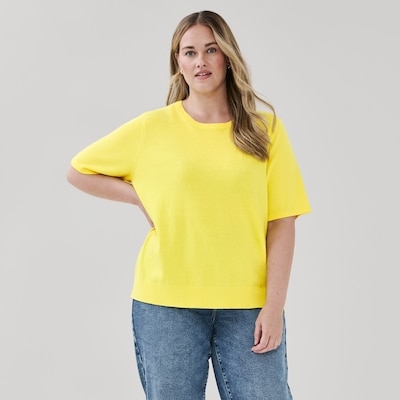 Women+ Jersey Sweater - Yellow
