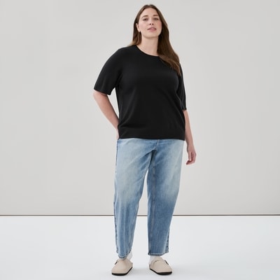 Women+ Jersey Sweater - JF Black