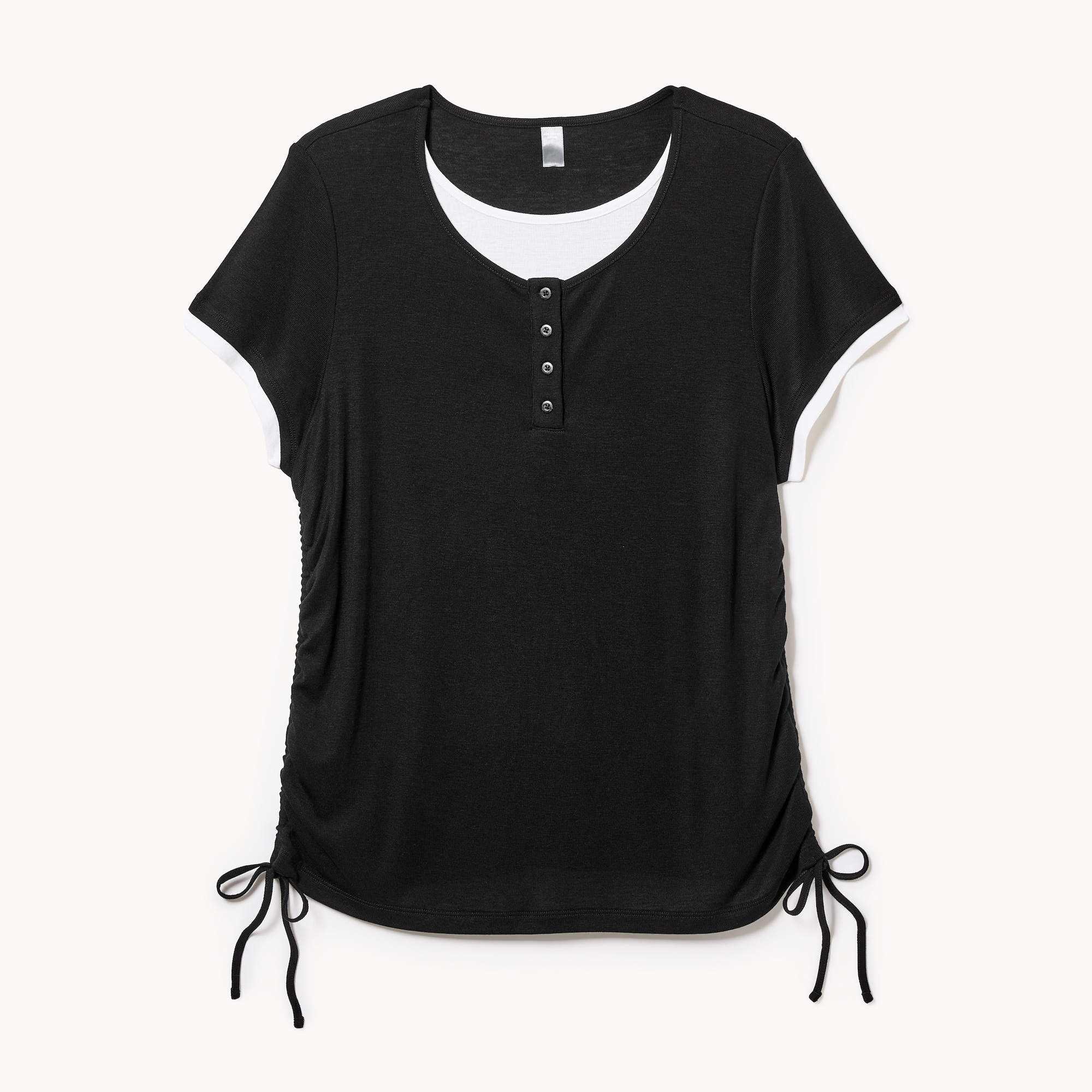T-shirt sport à fronces latérales Femmes+