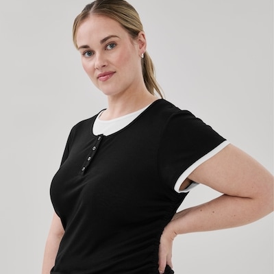 Joe Fresh T-shirt sport à fronces latérales Femmes+ 1 ea, 25,00 $/1ch