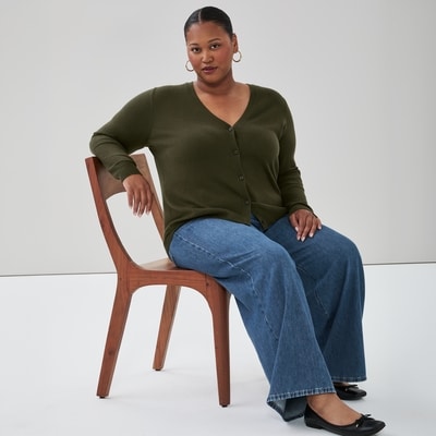 Joe Fresh Women+ Cotton Cashmere Blend Cardigan 1 ea, $35.00/1ea