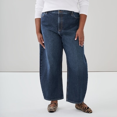 Joe Fresh Women+ Dark Wash Barrel Jean 1 ea, $39.00/1ea