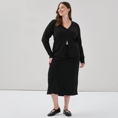 Women+ Slip Skirt - JF Black