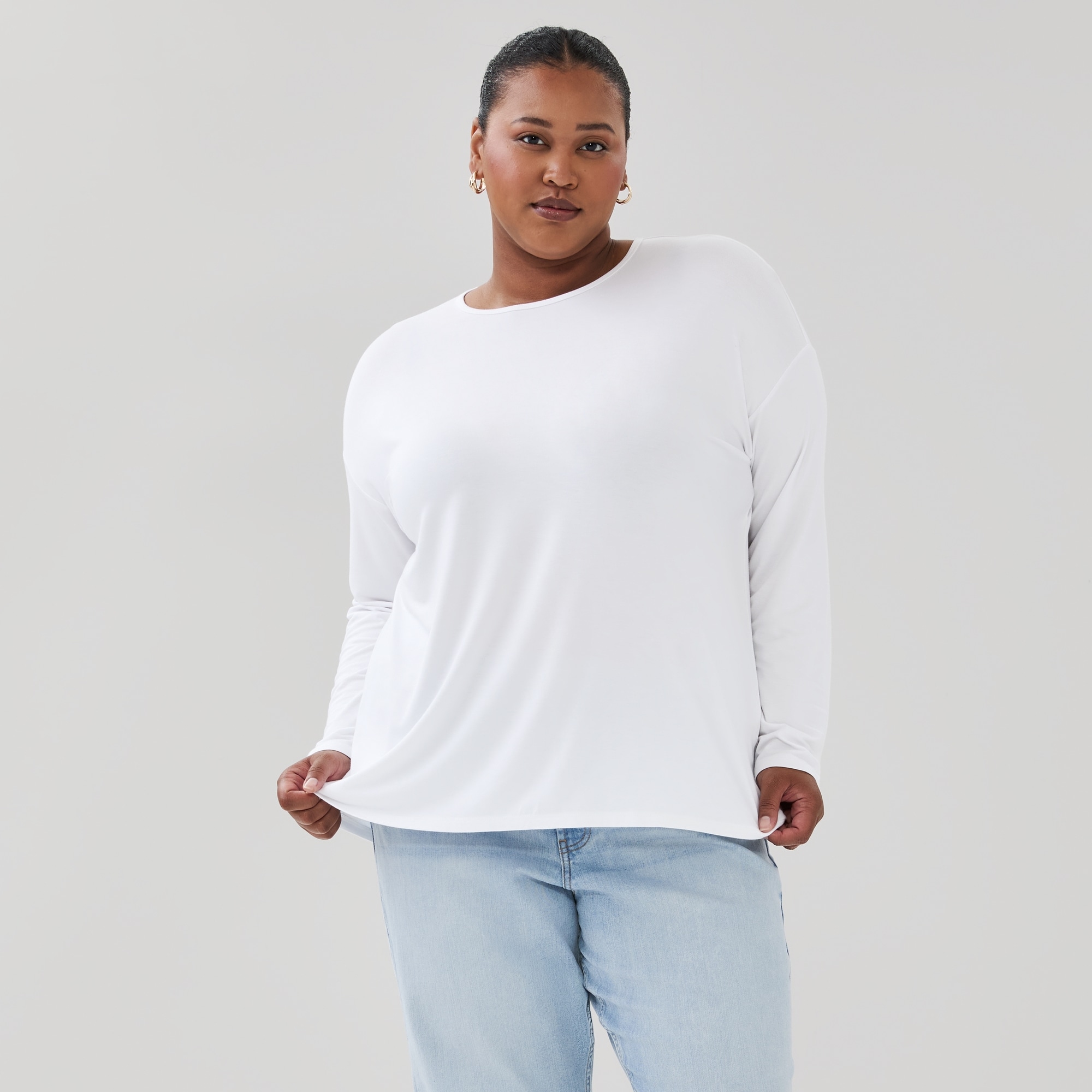 Women+ Relaxed Fit Long Sleeve Top