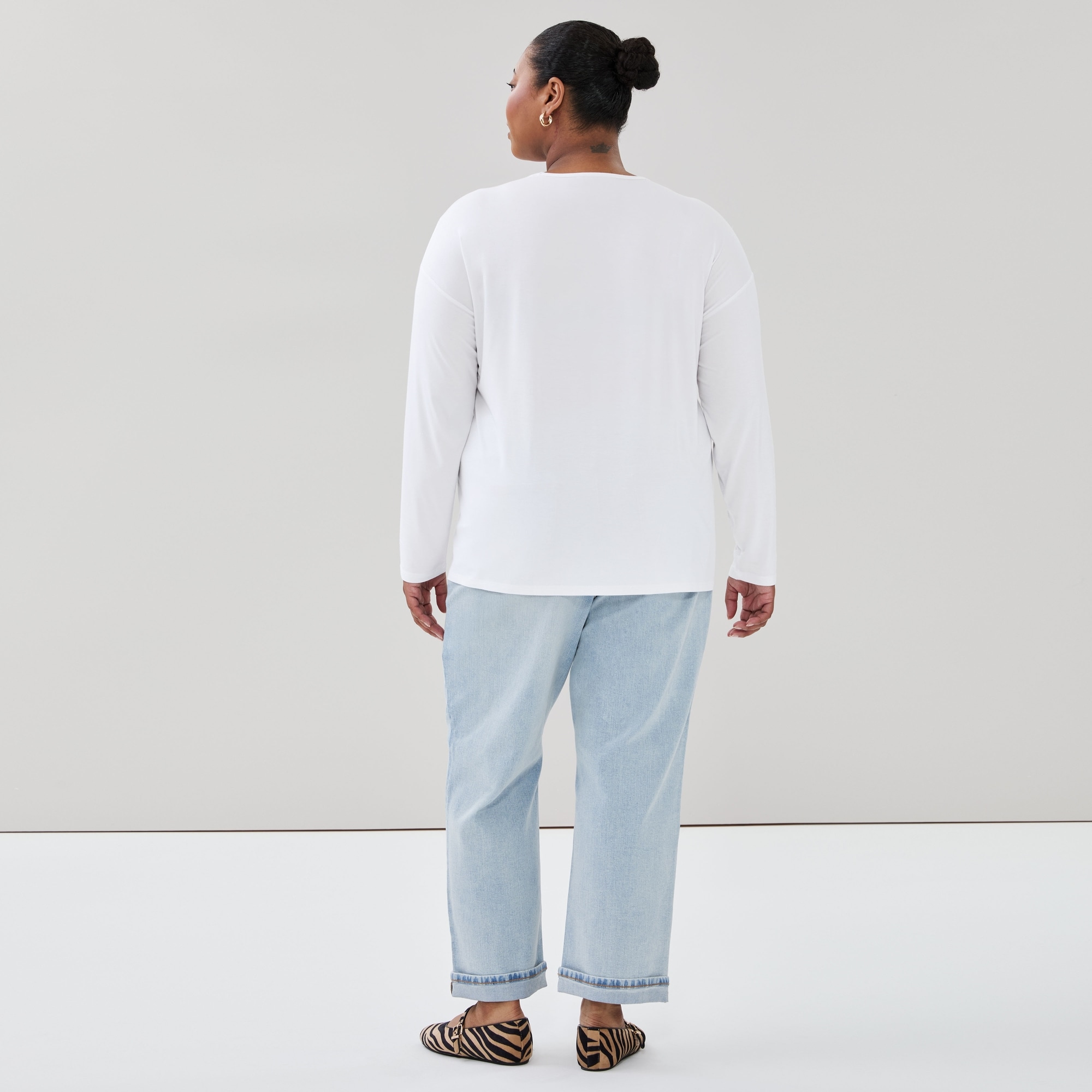Women+ Relaxed Fit Long Sleeve Top