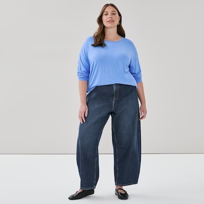 Haut décontracté à manches longues Femmes+ - Bleu Vif