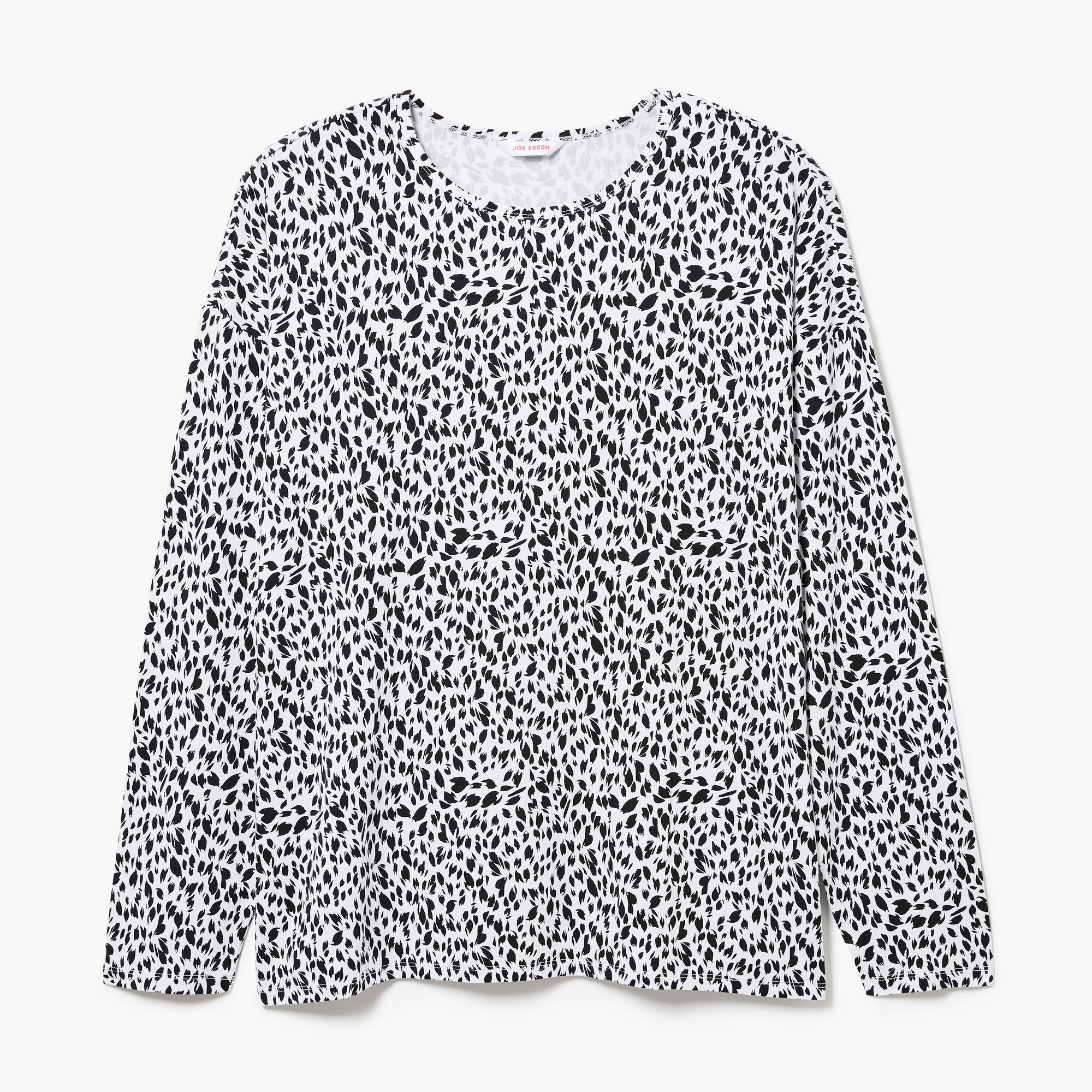 Women+ Printed Relaxed Fit Long Sleeve Top