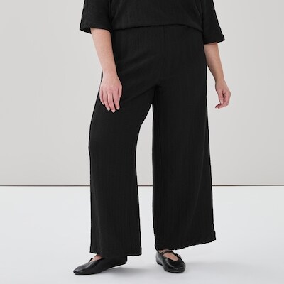 Women+ Wide Leg Pant - JF Black